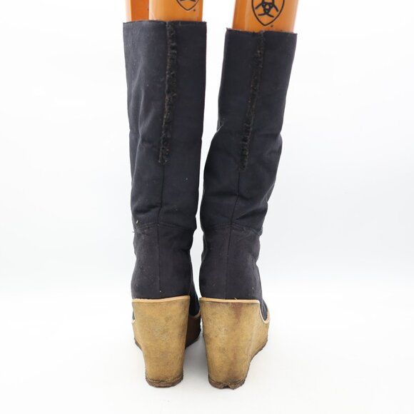 Stella McCartney Knee Wedge Boots Womens EU Size 39 Pull On Shoes - Picture 5 of 16